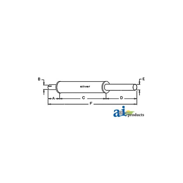 Muffler 20" x5" x5"